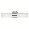 Access Lighting Aqueous, 2 Light Wall Sconce  Vanity, Brushed Steel Finish, Opal Glass 20442-BS/OPL